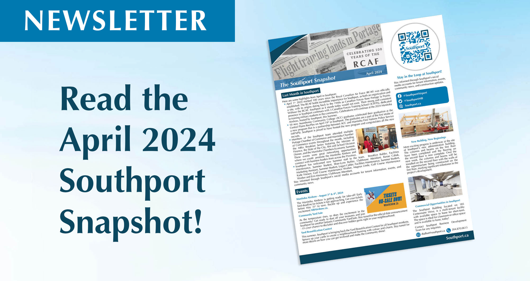 Read the April 2024 Southport Snapshot Newsletter