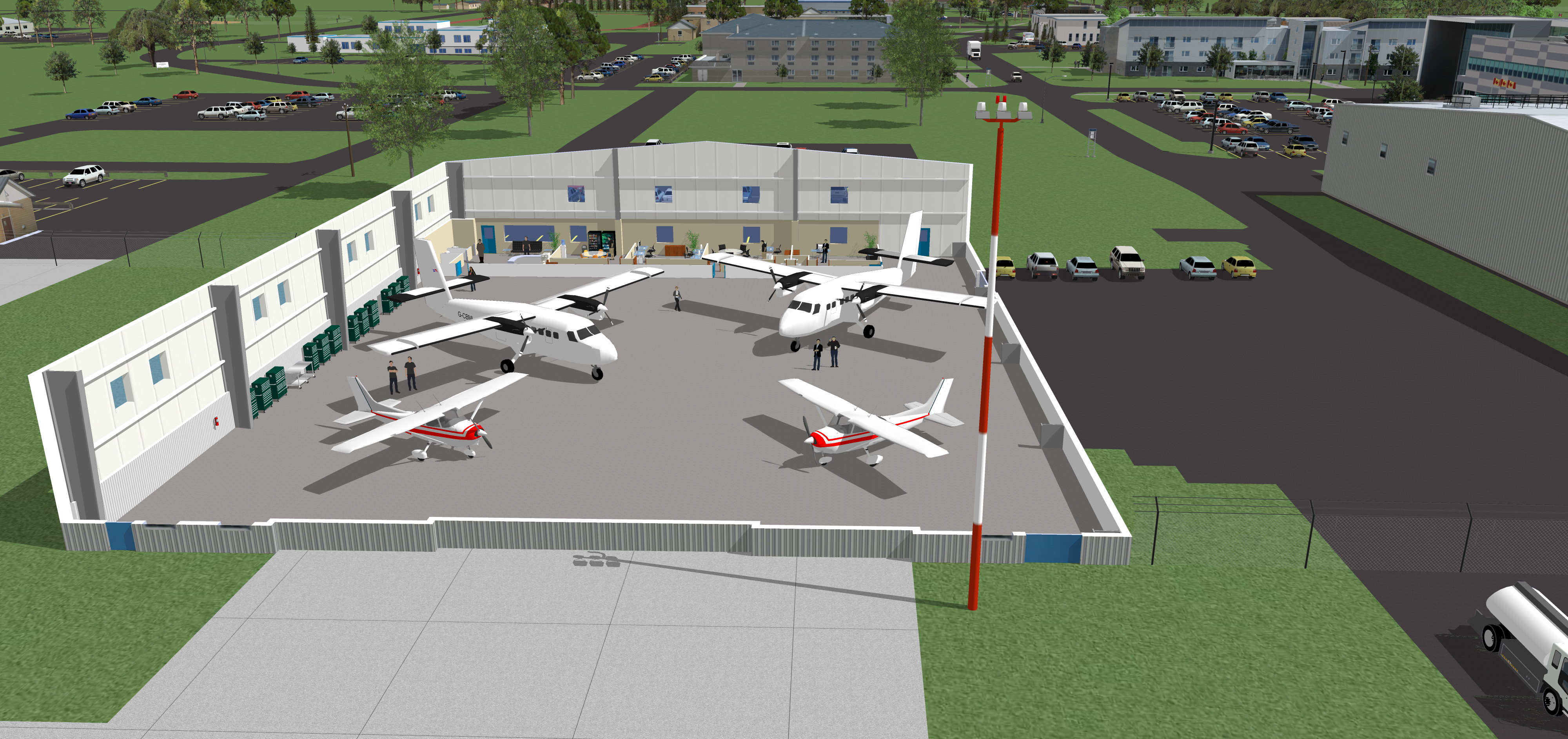 New Aircraft Hangar Building